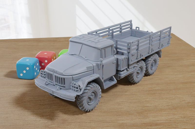 Zil-131 Soviet Truck - 3D Resin Printed 28mm / 20mm / 15mm Miniature Tabletop Wargaming Combat Vehicle