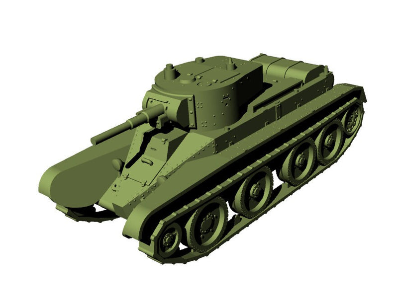 BT-5 (Spanish Civil War) Soviet Tank - 3D Resin Printed 28mm / 20mm / 15mm Miniature Tabletop Wargaming Combat Vehicle