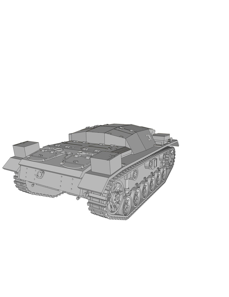 SD.KFZ 142 Sturmgeschütz III - WW2 German Tank - 3D Resin Printed 28mm / 20mm / 15mm Miniature Tabletop Wargaming Vehicle