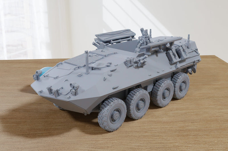 LAV-M (Mortar Vehicle) - 3D Resin Printed 28mm / 20mm / 15mm Miniature Tabletop Wargaming Combat Vehicle