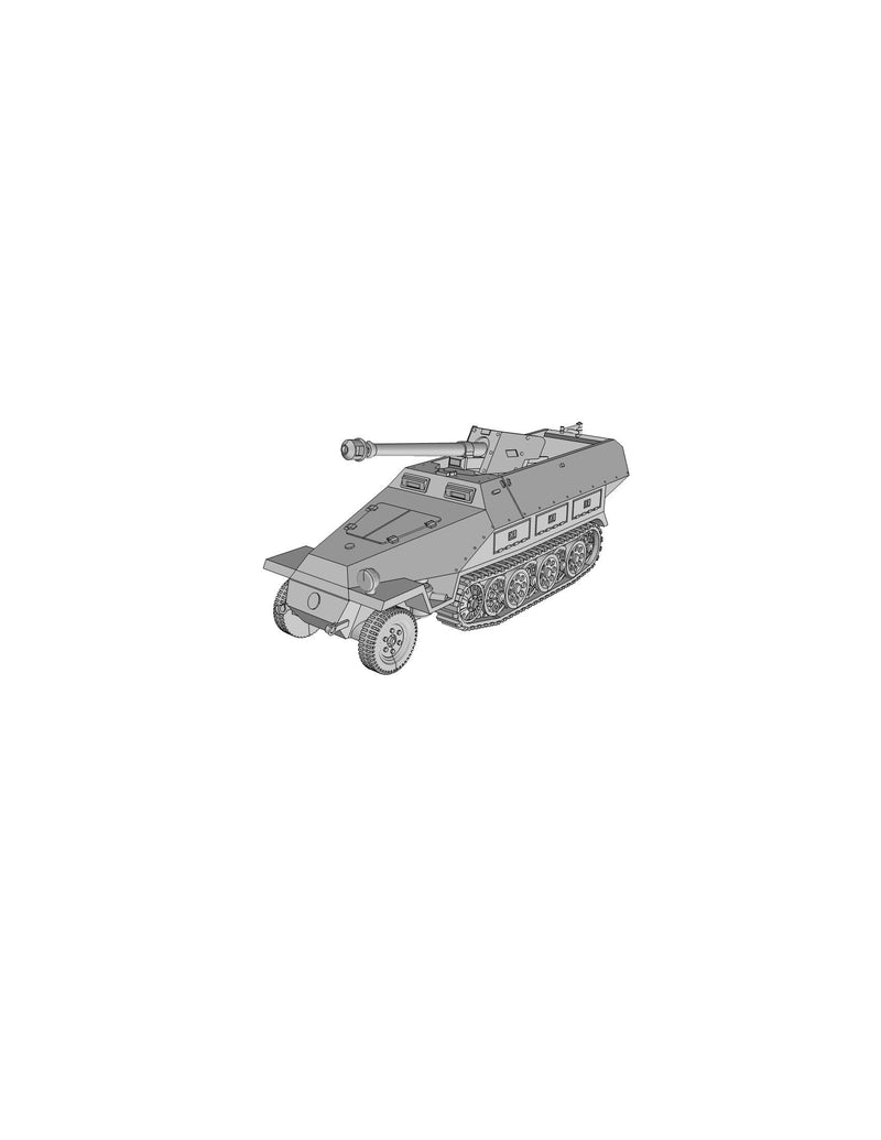 SD.KFZ-251.22 Half-track German APC - 3D Resin Printed 28mm / 20mm / 15mm Miniature Tabletop Wargaming Vehicle