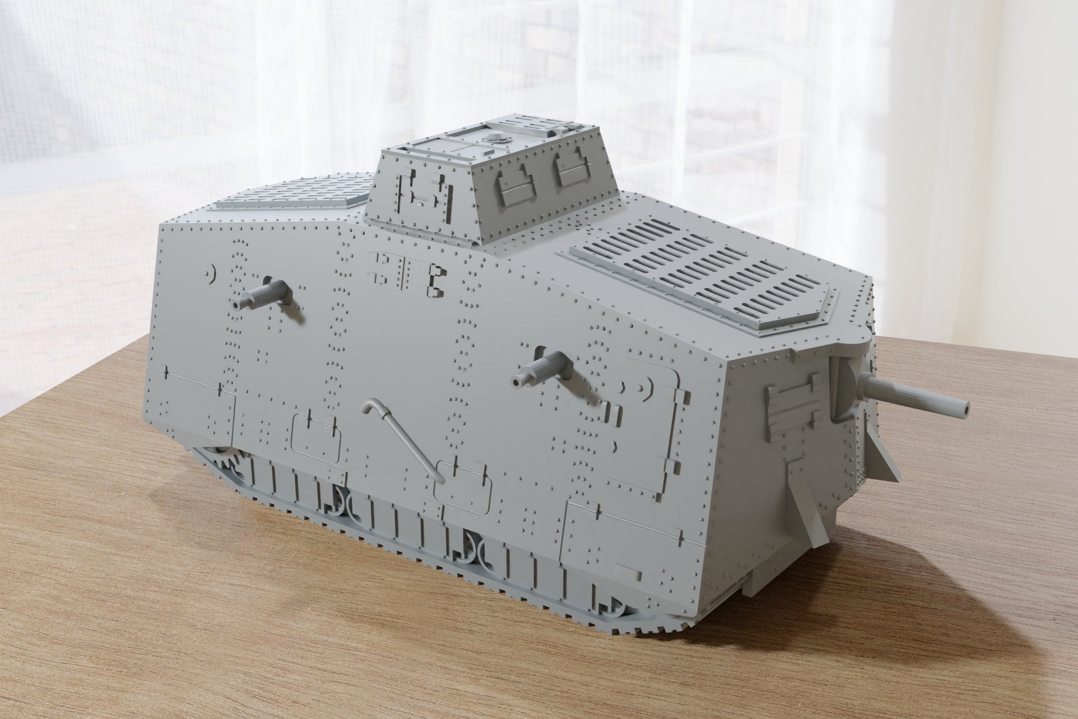 Sturmpanzerwagen A7V German WW1 Tank - 3D Resin Printed 28mm / 20mm