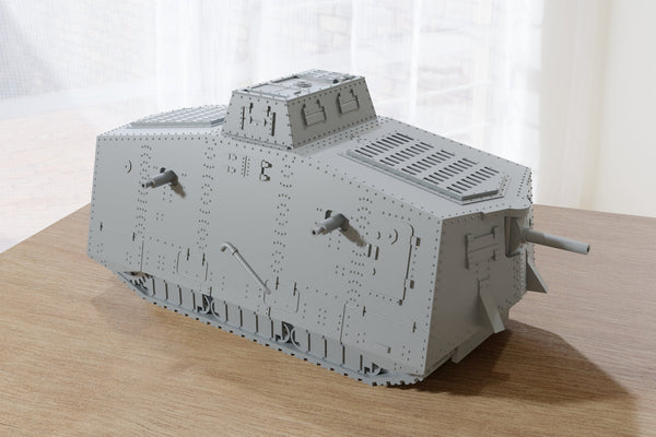 Sturmpanzerwagen A7V German WW1 Tank - 3D Resin Printed 28mm / 20mm / 15mm Miniature Tabletop Wargaming Vehicle