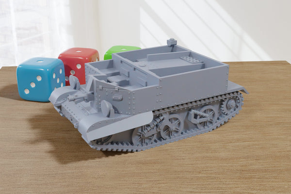 Universal Carrier MK I - British WW2 Vehicle - 3D Resin Printed 28mm / 20mm / 15mm Miniature Tabletop Wargaming