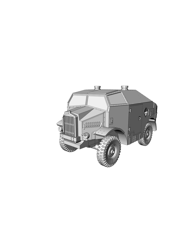 Morris C8 Quad Field Artillery Tractor WW2 British 3D Resin Printed 28mm / 20mm / 15mm Miniature Tabletop Wargaming Vehicle