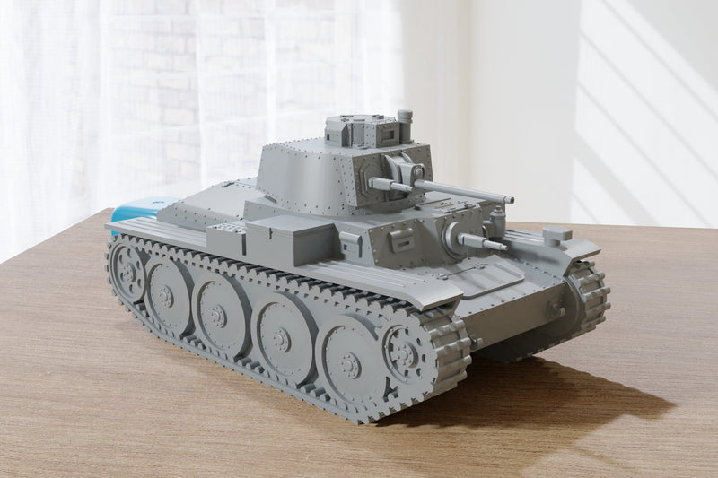 PZ.KPFW 38T - WW2 German Tank - 3D Resin Printed 28mm / 20mm / 15mm Miniature Tabletop Wargaming Vehicle