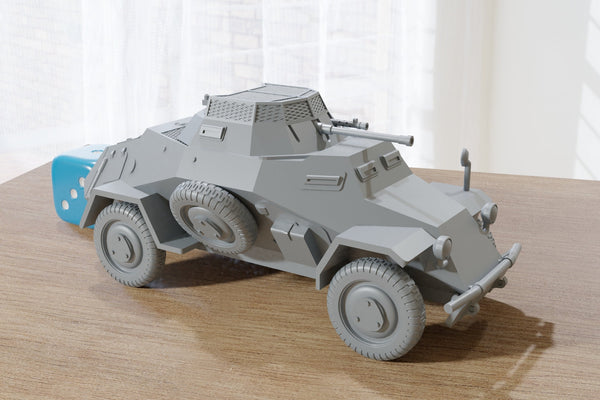 SD KFZ 222 German WW2 Light reconnaissance vehicle - 3D Resin Printed 28mm / 20mm / 15mm Miniature Tabletop Wargaming Vehicle