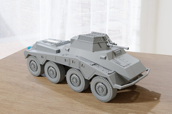 SD.KFZ 234/1 German WW2 Sonderkraftfahrzeug - 3D Resin Printed 28mm / 20mm / 15mm Miniature Tabletop Wargaming Vehicle
