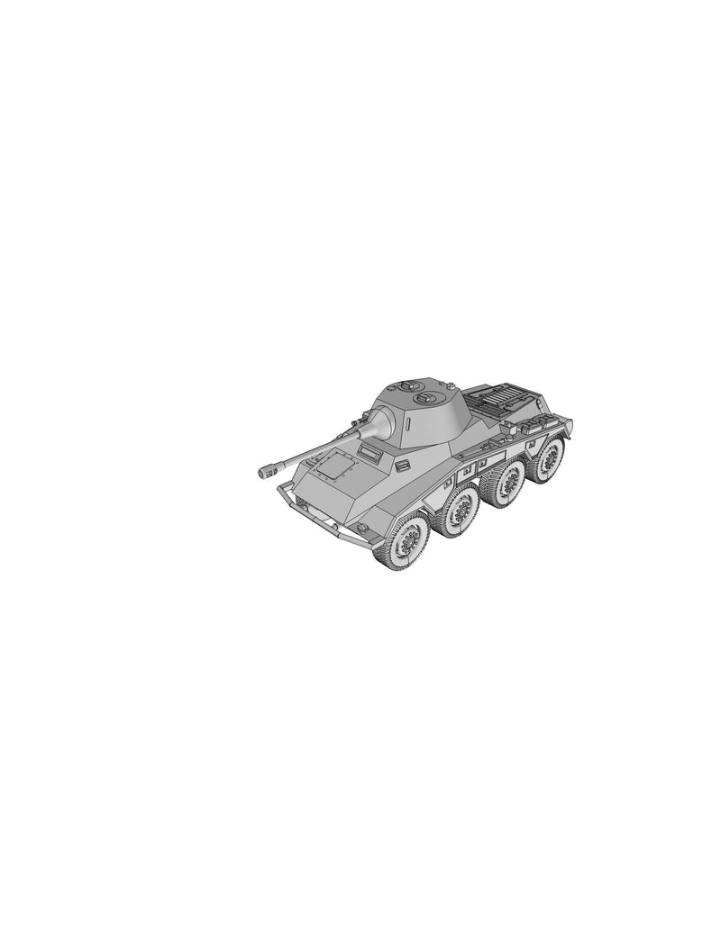 SD.KFZ 234/2 - 50mm Turret WW2 German Armoured Car - 3D Resin Printed 28mm / 20mm / 15mm Miniature Tabletop Wargaming Vehicle