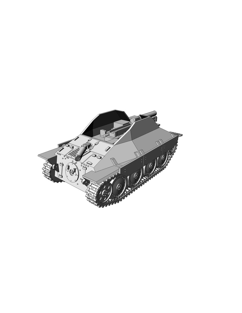 SIG 33-1 auf 38(t) Grille - WW2 German Tank - 3D Resin Printed 28mm / 20mm / 15mm Miniature Tabletop Wargaming Vehicle