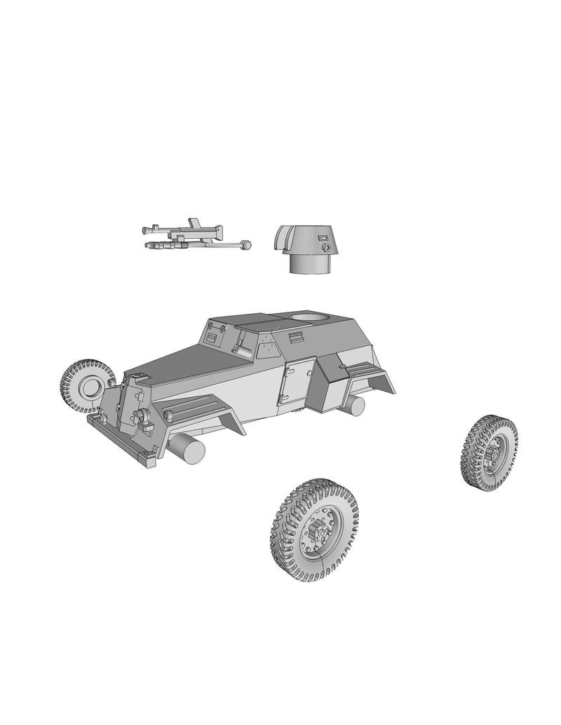 Humber Light Reconnaissance Car (Humberette) WW2 British 3D Resin Printed 28mm / 20mm / 15mm Miniature Tabletop Wargaming Vehicle
