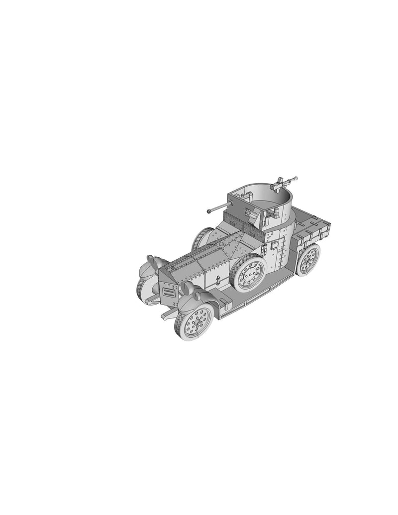 Rolls Royce Armored Car British WW2 Vehicle - 3D Resin Printed 28mm / 20mm / 15mm Miniature Tabletop Wargaming
