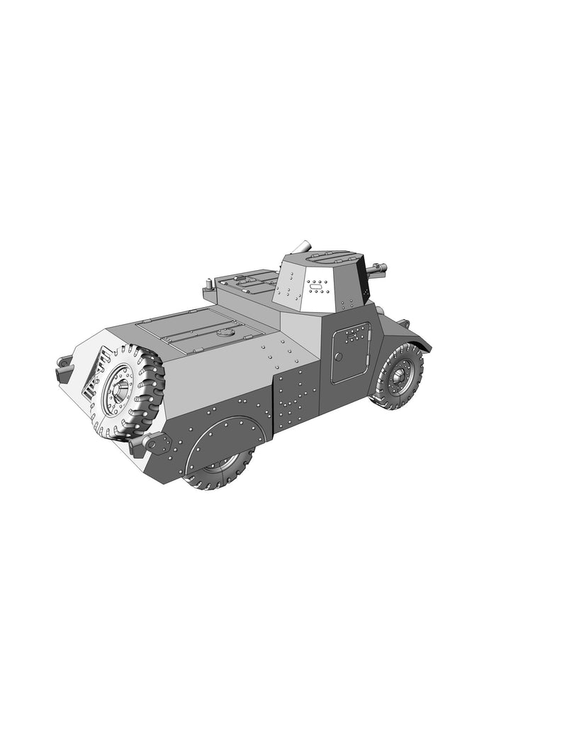 Morris MK II Reconnaissance Car WW2 British 3D Resin Printed 28mm / 20mm / 15mm Miniature Tabletop Wargaming Vehicle