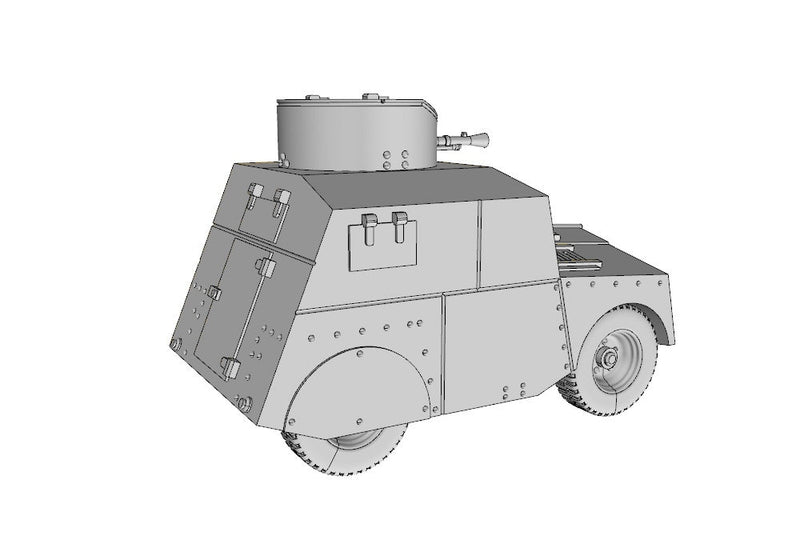 Beaverette Mk III WW2 British 3D Resin Printed 28mm / 20mm / 15mm Miniature Tabletop Wargaming Vehicle