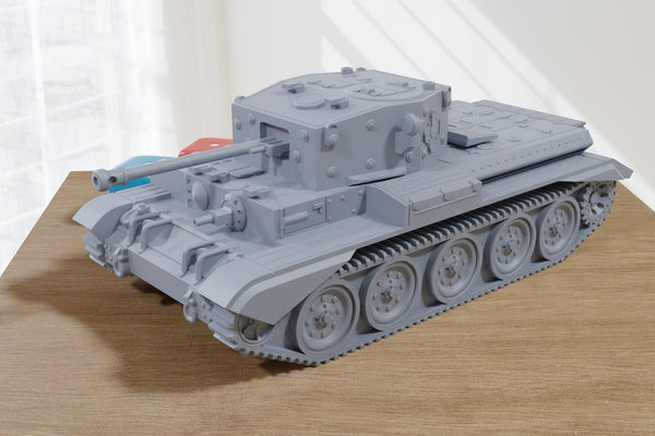 Cromwell IV WW2 British Tank - 3D Resin Printed 28mm / 20mm / 15mm Miniature Tabletop Wargaming Vehicle