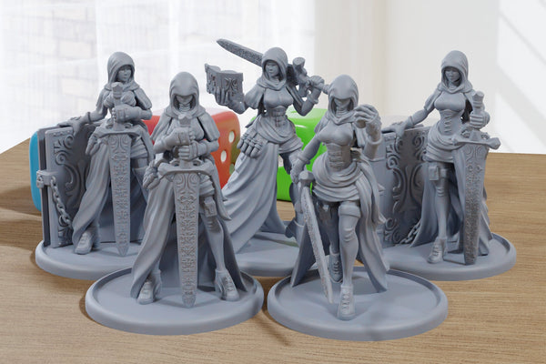 Bloody Empire Penitent Sexy Pinup SFW/ NSFW 3D Printed Minifigures for Fantasy Miniature Tabletop Games DND, Frostgrave 28mm / 32mm / 75mm