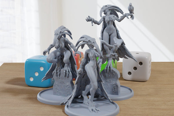 Bloody Empire Tomb Protectors Sexy Pinup SFW/ NSFW 3D Printed Minifigures for Fantasy Miniature Tabletop Games DND, Frostgrave