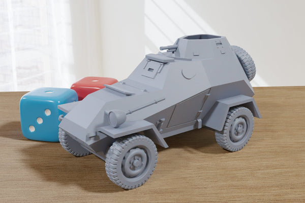 BA-64B Soviet armoured scout car - 3D Resin Printed 28mm / 20mm / 15mm Miniature Tabletop Wargaming Vehicle
