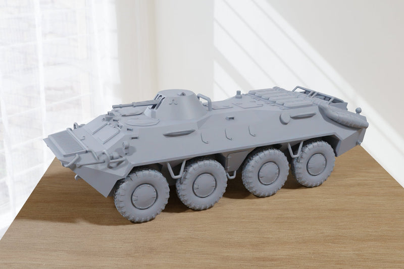 BTR 70 Soviet Armoured Scout Car - 3D Resin Printed 28mm / 20mm / 15mm Miniature Tabletop Wargaming Vehicle