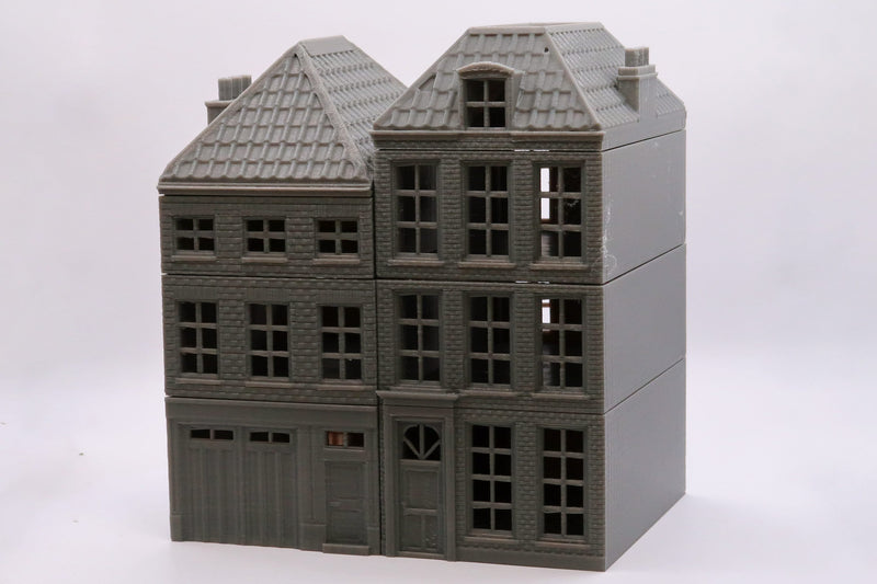 Arnhem Duo Set of two historical buildings from the Netherlands 3D Printed Tabletop Wargaming Terrain for Miniature Games like Bolt Action