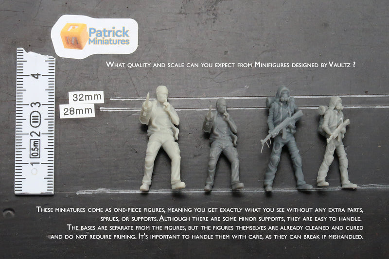 Murmur Zombies - 3D Printed Minifigure for Zombie Post Apocalyptic Miniature Tabletop Games TTRPG