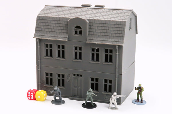 Polish Village House DS-T2 - Tabletop Wargaming WW2 Terrain | Miniature 3D Printed Model | Flames of War - Zona Alfa