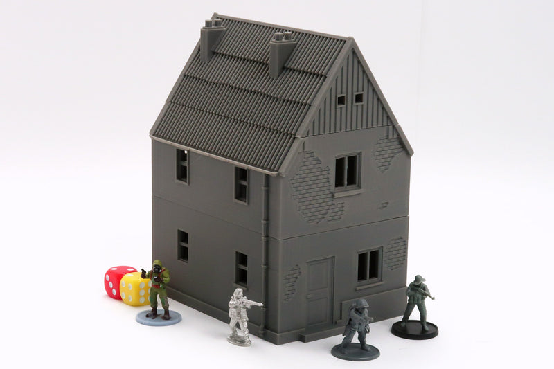 Polish Village House DS-T1 - Tabletop Wargaming WW2 Terrain | Miniature 3D Printed Model | Flames of War - Zona Alfa