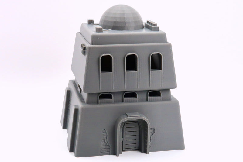 Double Storey Taper House - Desert Village - 3D Printed - Galactic Miniature Games Legion Compatible Terrain 35mm, 28mm, 15mm