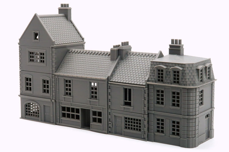 French Commercial Passage Set - Tabletop Wargaming WW2 Terrain | Miniature 3D Printed Model | Flames of War & Bolt Action