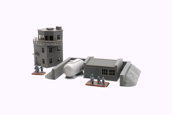 WW2 Airfield Set - 3D Printed Miniature Wargaming Terrain - Awesome for Tabletop Games like Bolt Action or Flames or War