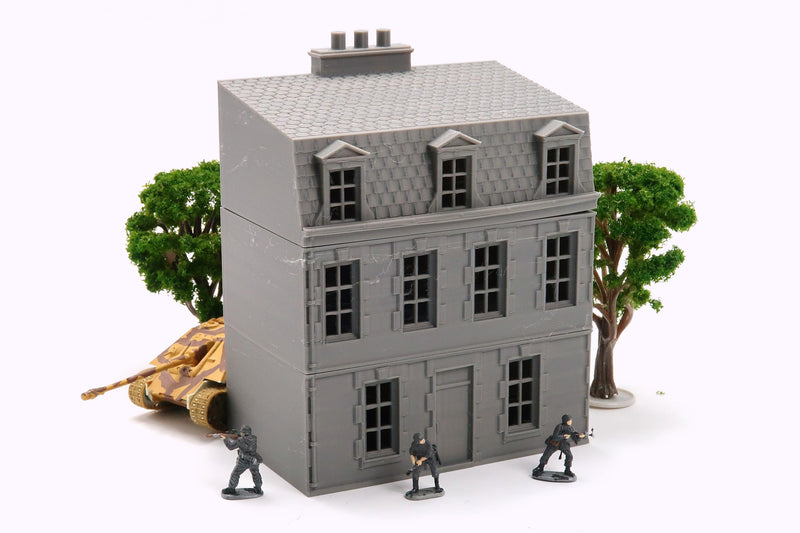 Normandy French Cottage DS T8 - 3D Printed Tabletop Wargaming Terrain for Miniature Games like Bolt Action, Flames of War
