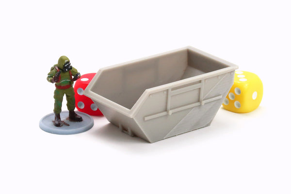 Gabage Container (Abzetscontainer) - 3D Printed Tabletop Wargaming Terrain for 28mm - 20mm - 15mm Miniature WarGames