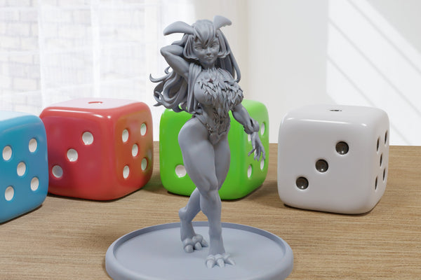 Lovander Monster Sexy Pin-Up - 3D Printed Minifigures for Fantasy Miniature Tabletop Games DND, Frostgrave 28mm / 32mm / 75mm