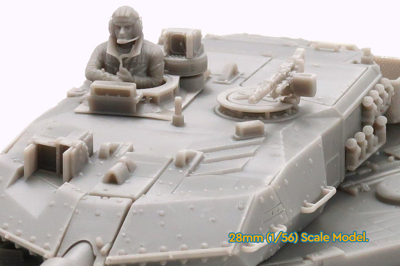 Leopard 2A5 Main Tank - 3D Printed Miniature Wargaming Combat Vehicle - 28mm / 20mm / 15mm Scale